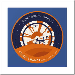 Mars Perseverance Rover Parachute (all backgrounds) Posters and Art